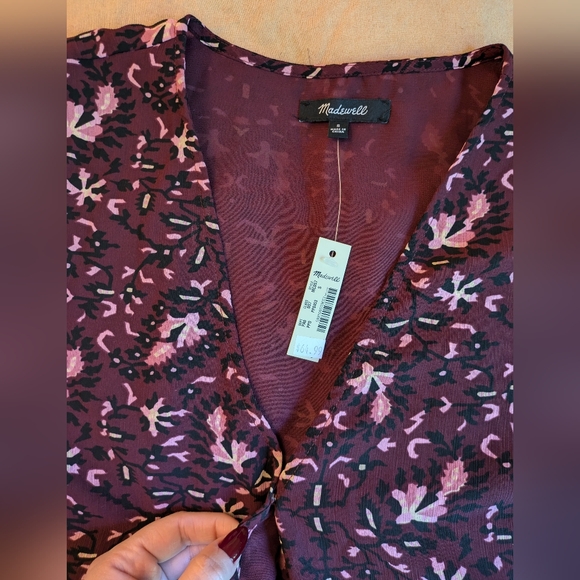 Madewell Peplum Blouse -szS - Picture 7 of 10